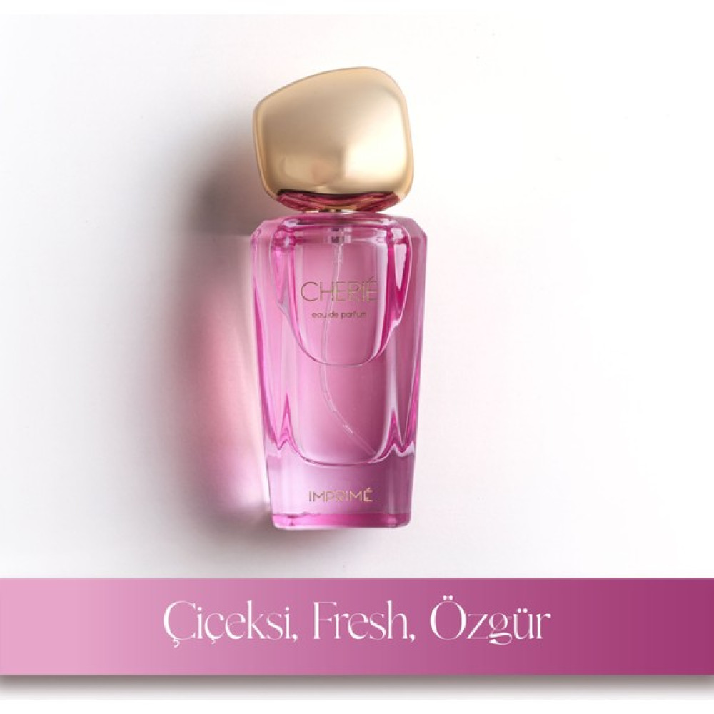 Imprime Cherié EDP Kadın Parfüm, Çiçeksi-Meyveli, Çilek, Ananas, Şakayık, Müge, Yasemin, Amber, 50ml Kadın Parfümleri Fiyatı