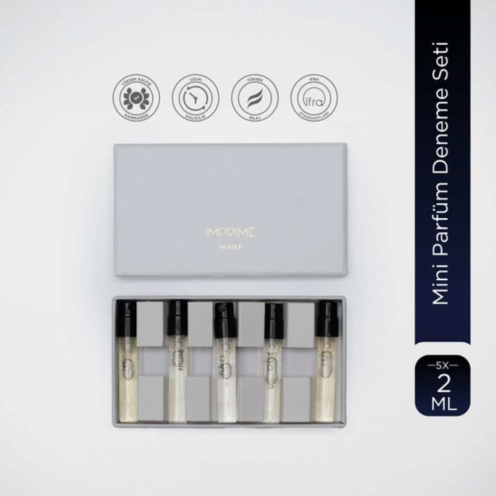 Imprime Mini Parfüm Kadın Deneme Seti 5 x 2 ml (Muse, Cherie, Priere, Interne ve Flaner) Kadın Parfümleri Fiyatı