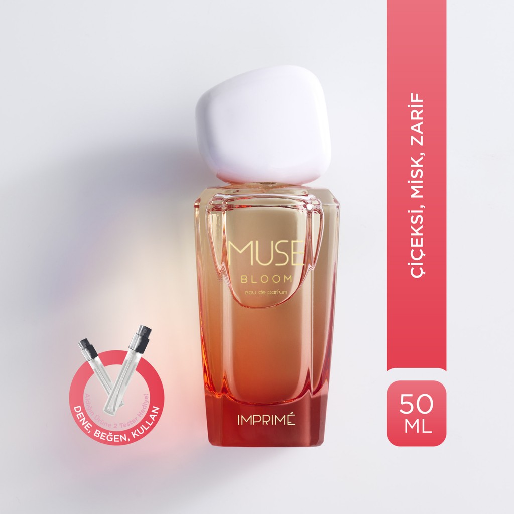 Imprime Muse Bloom Edp Kadın Parfüm 50 ml | Çiçeksi & Misk | Bergamot, Müge, Menekşe, Vanilya, Misk Parfümler Fiyatı