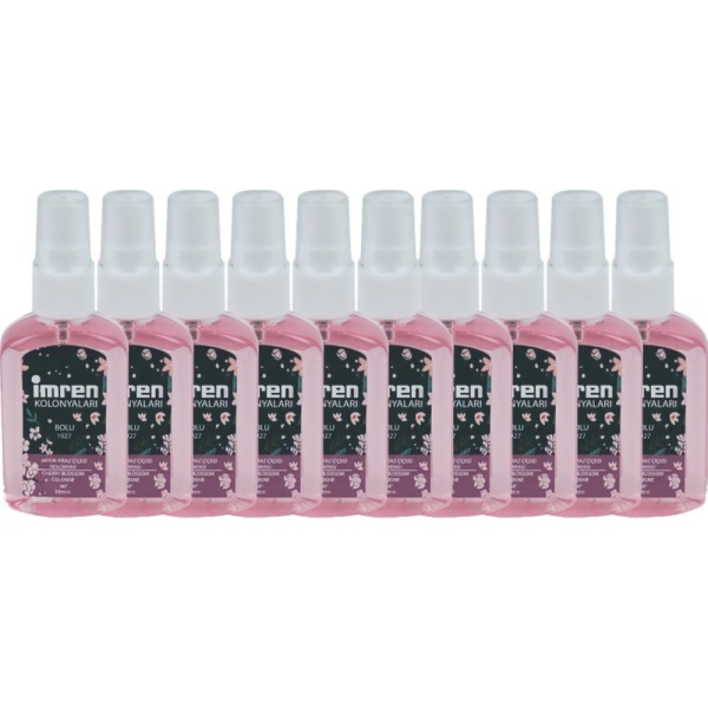 Imren Kolonyaları 80° Japon Kiraz Çiçeği Kolonyası 50 ml Pet Sprey 10'lu Kolonya & Gülsuyu Fiyatı