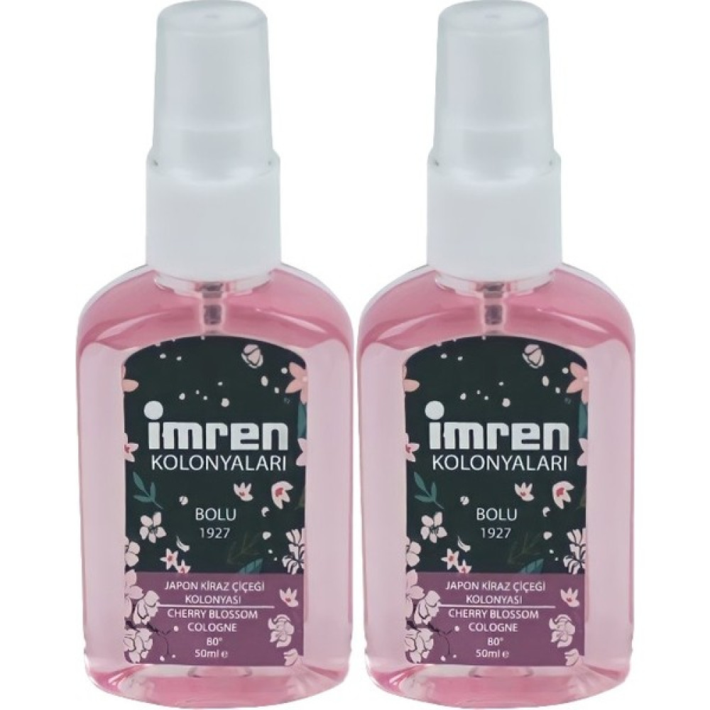 Imren Kolonyaları 80° Japon Kiraz Çiçeği Kolonyası 50 ml Pet Sprey 2'li Kolonya & Gülsuyu Fiyatı