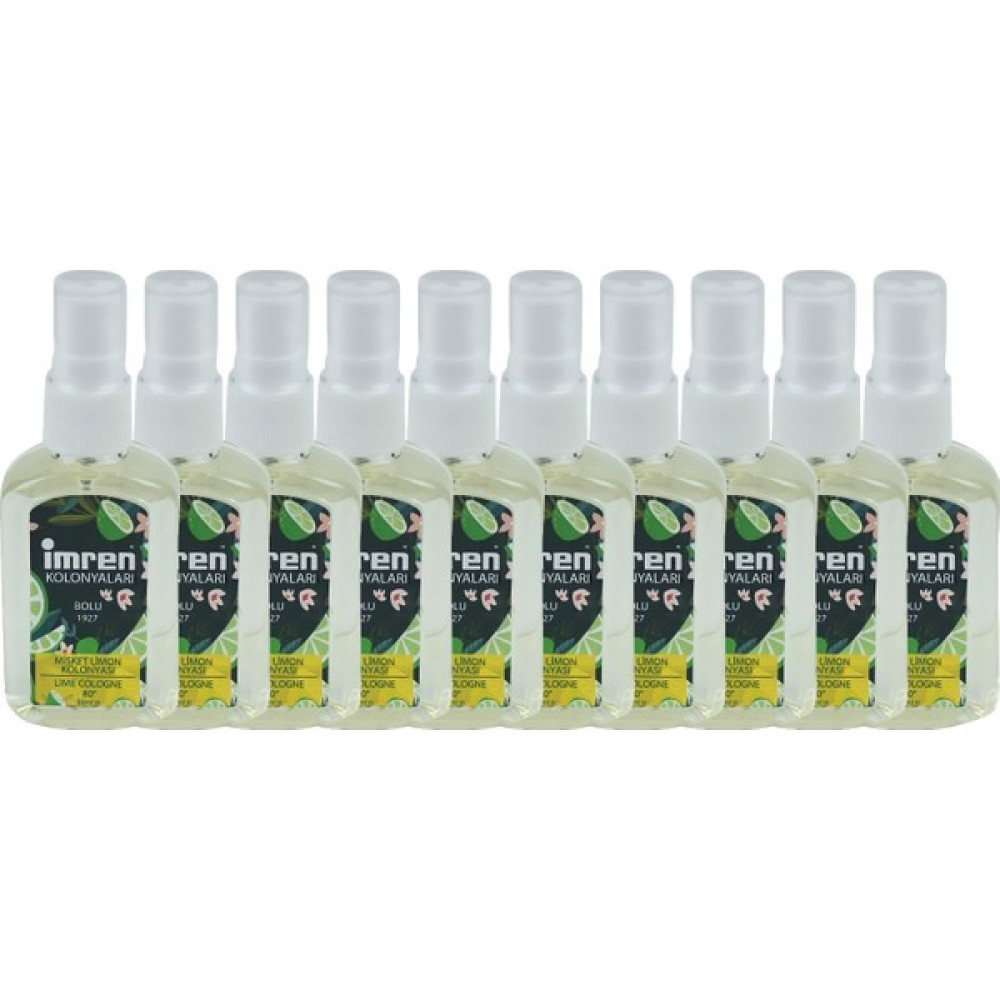 Imren Kolonyaları 80° Misket Limon Kolonyası 50 ml Pet Sprey 10'lu Kolonya & Gülsuyu Fiyatı