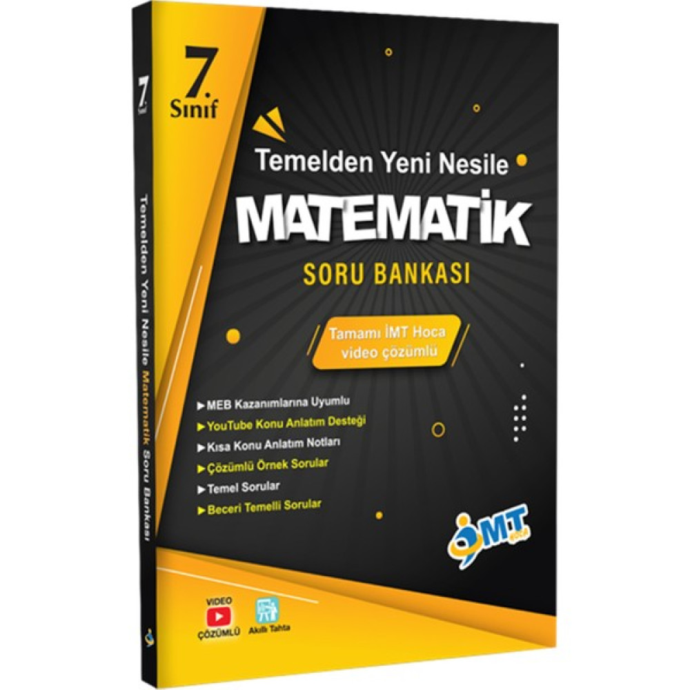 İMT Hoca Yayınları 7. Sınıf Imt Matematik Temelden Yeni Nesile Soru Bankası Kaynak Kitapları Fiyatı