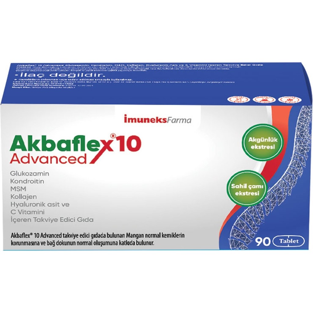 Imuneks Farma Akbaflex®10 Advanced 90 Tablet - Aromasız Diğer Fiyatı