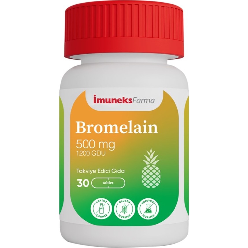 Imuneks Farma Bromelain 500 mg Takviye Edici Gıda 30 Tablet Diğer Fiyatı