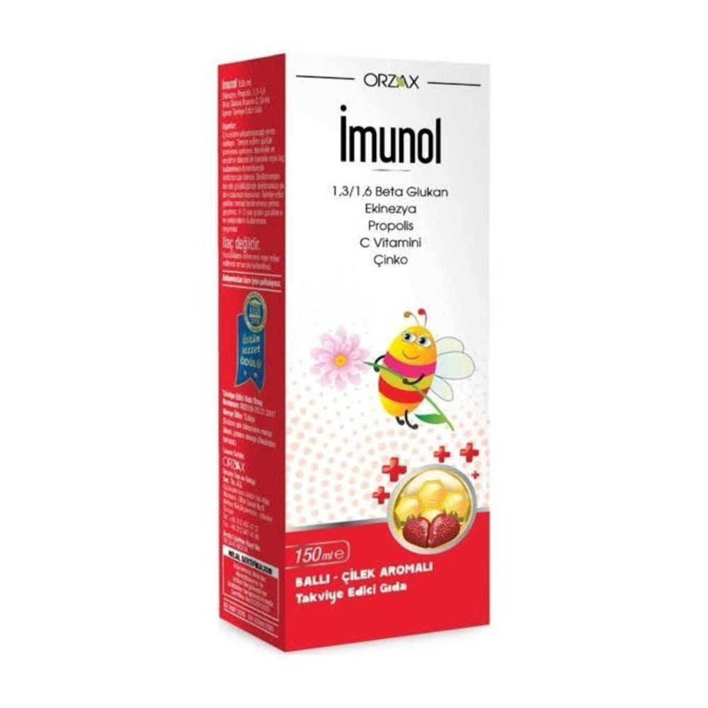 İmunol Imunol Ballı Çilek Aromalı Şurup Sağlık Fiyatı