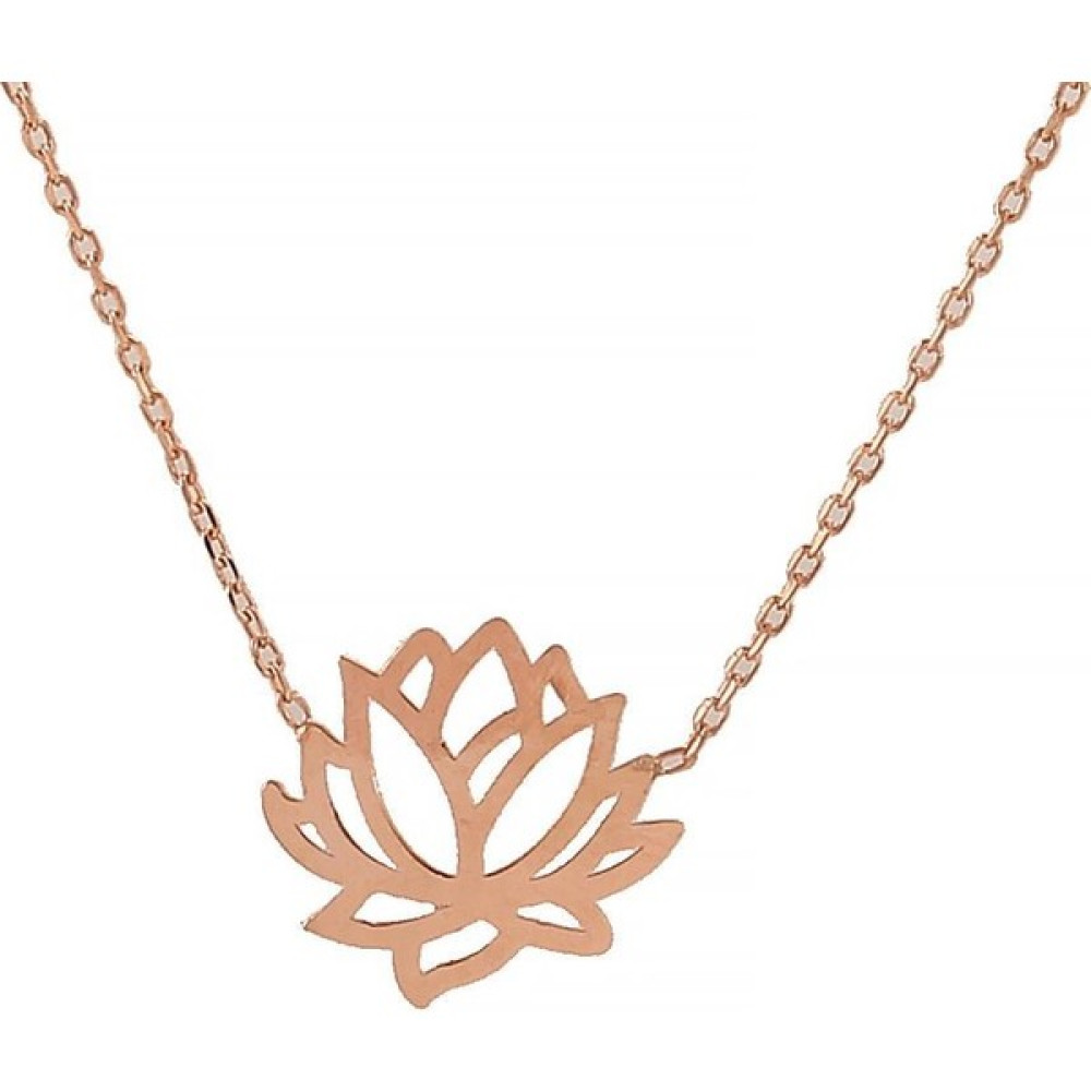 In Love Lotus Çiçeği Gümüş Kolye Yaşam Çiçeği Gümüş Kolye Fiyatı