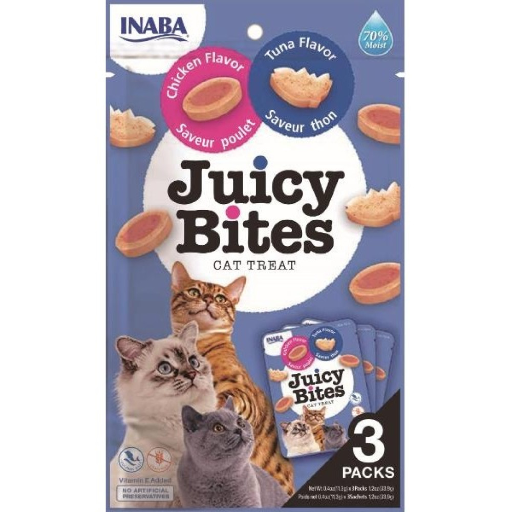Inaba Juicy Bites Tavuklu ve Tuna Balıklı Kedi Ödül Maması 3 Paketli Evcil Hayvan Ürünleri Fiyatı