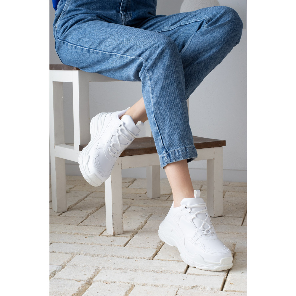 İnan Ayakkabı KADIN BEYAZ SNEAKER SPOR AYAKKABI 40 Beden Spor Ayakkabı Fiyatı