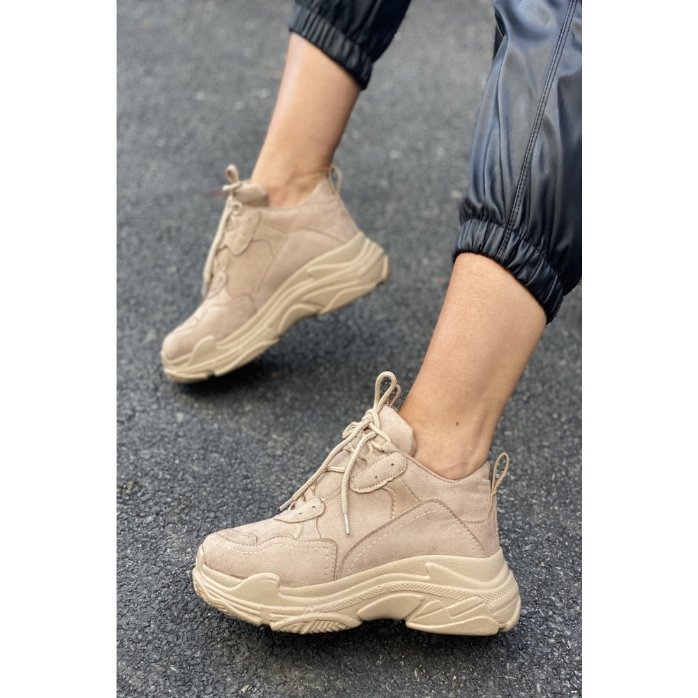 İnan Ayakkabı KADIN NUDE SÜET SNEAKER SPOR AYAKKABI 40 Beden Spor Ayakkabı Fiyatı