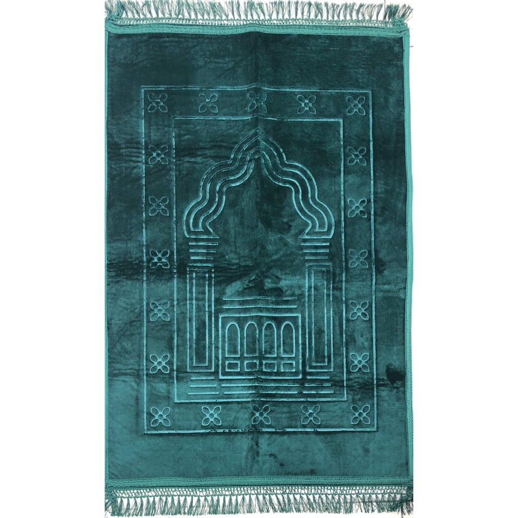 İnanteks Lüks Kalın Yumuşak Peluş Seccade Kaymaz Taban Özellikli Çantalı - Yeşil - 80 x 120 cm Anne Bebek Oyuncak Fiyatı