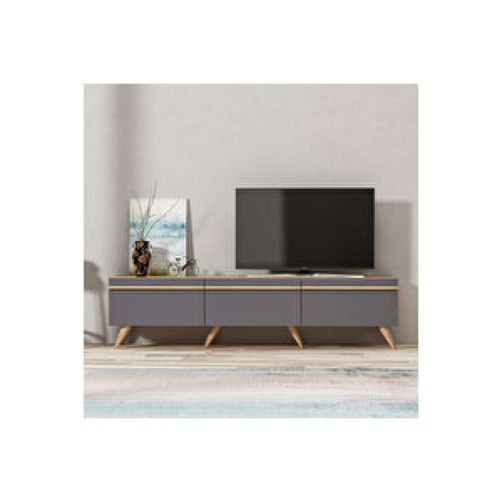Inarch Amsterdam Style Alt Modül Tv Ünitesi Antrasit - Çırağan Antrasit Çırağan Tv Ünitesi / Sehpası Fiyatı