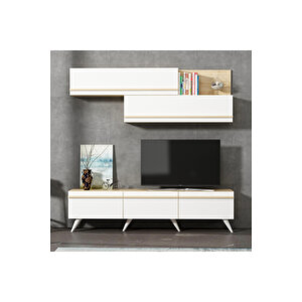 Inarch Amsterdam Style Tv Ünitesi Beyaz - Çırağan Beyaz Çırağan Tv Ünitesi / Sehpası Fiyatı