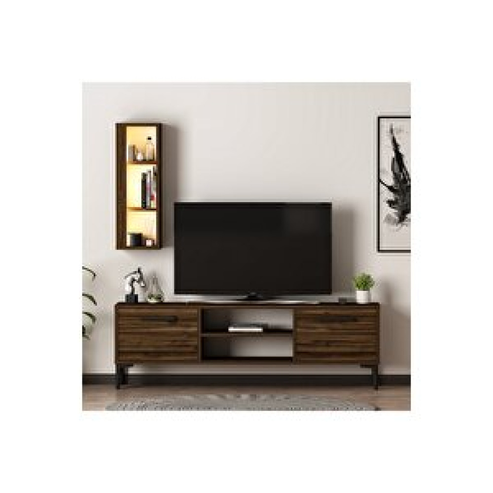 Inarch Bien Işıklı Tv Ünitesi Sandık Ceviz Tv Ünitesi / Sehpası Fiyatı