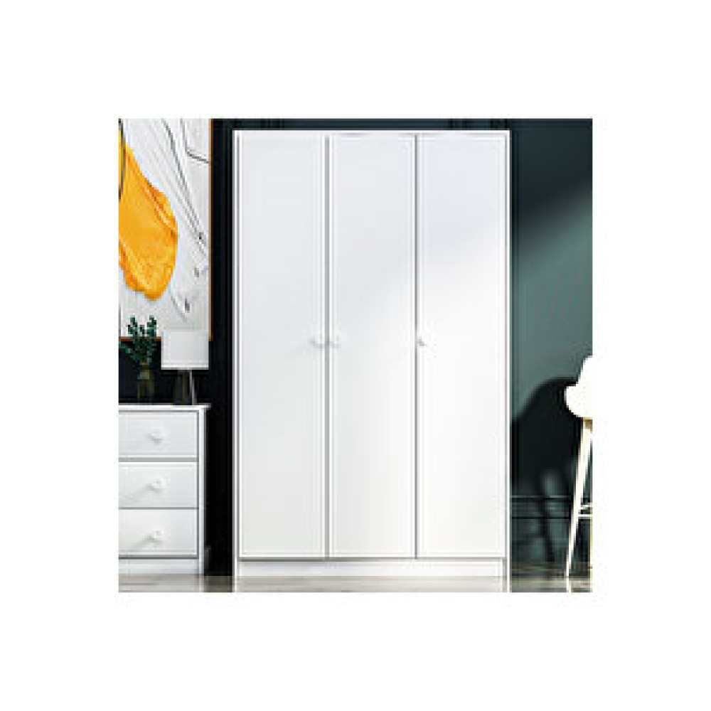 Inarch Life 3 Kapaklı Gardırop Beyaz Bebek Odası Gardırop Fiyatı