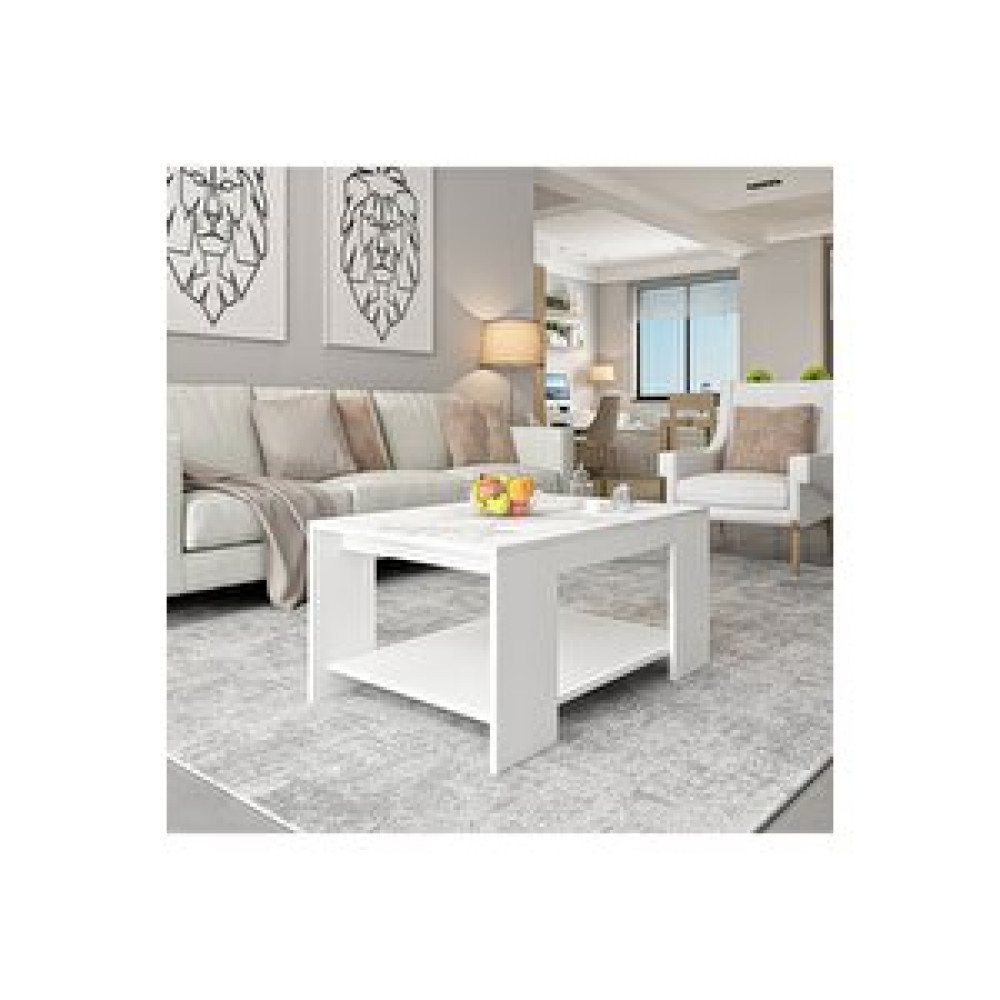 Inarch Lina S003 Orta Sehpa Beyaz Mermer - Beyaz Beyaz Beyaz Mermer Orta Sehpa Fiyatı