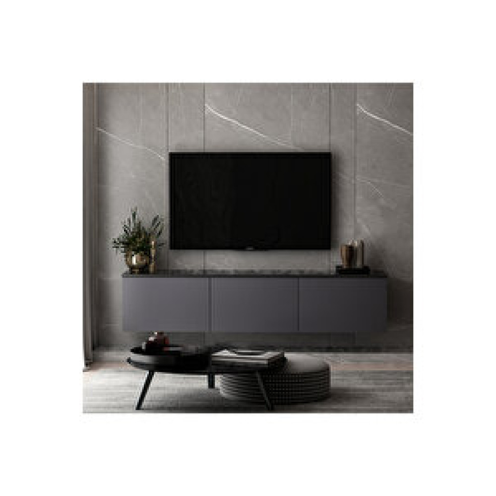 Inarch Neon Duvara Monte Tv Ünitesi Antrasit Tv Ünitesi / Sehpası Fiyatı
