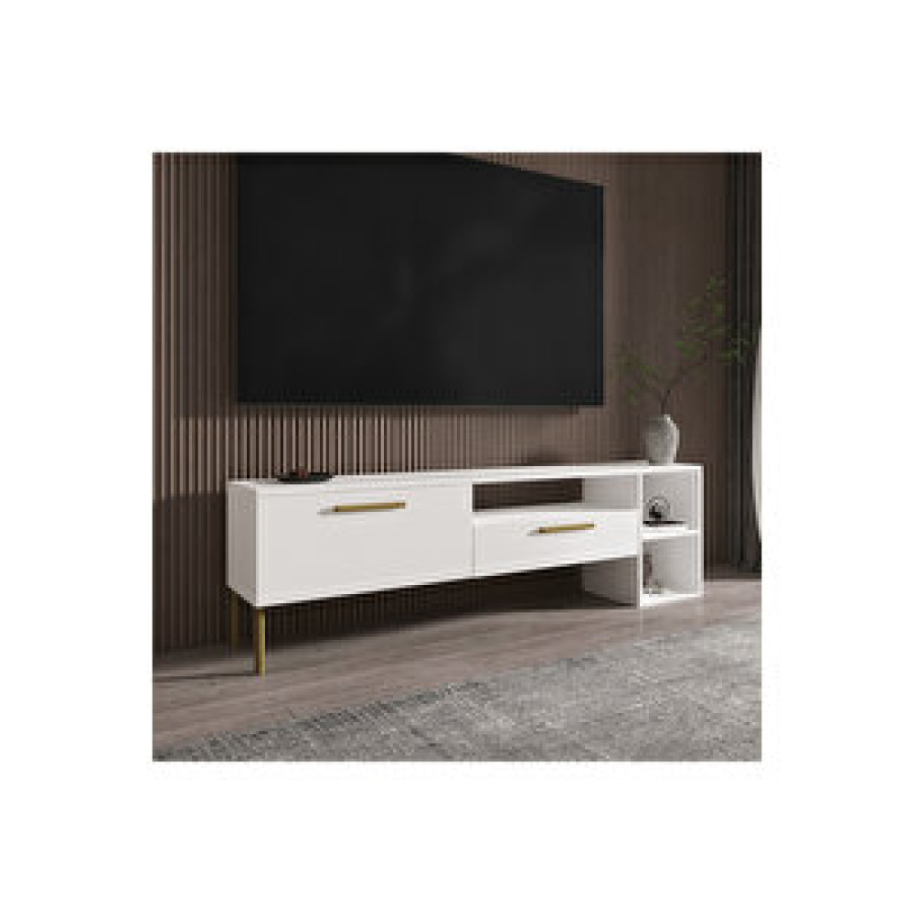 Inarch Parion Tv Ünitesi Beyaz/gold Tv Ünitesi / Sehpası Fiyatı