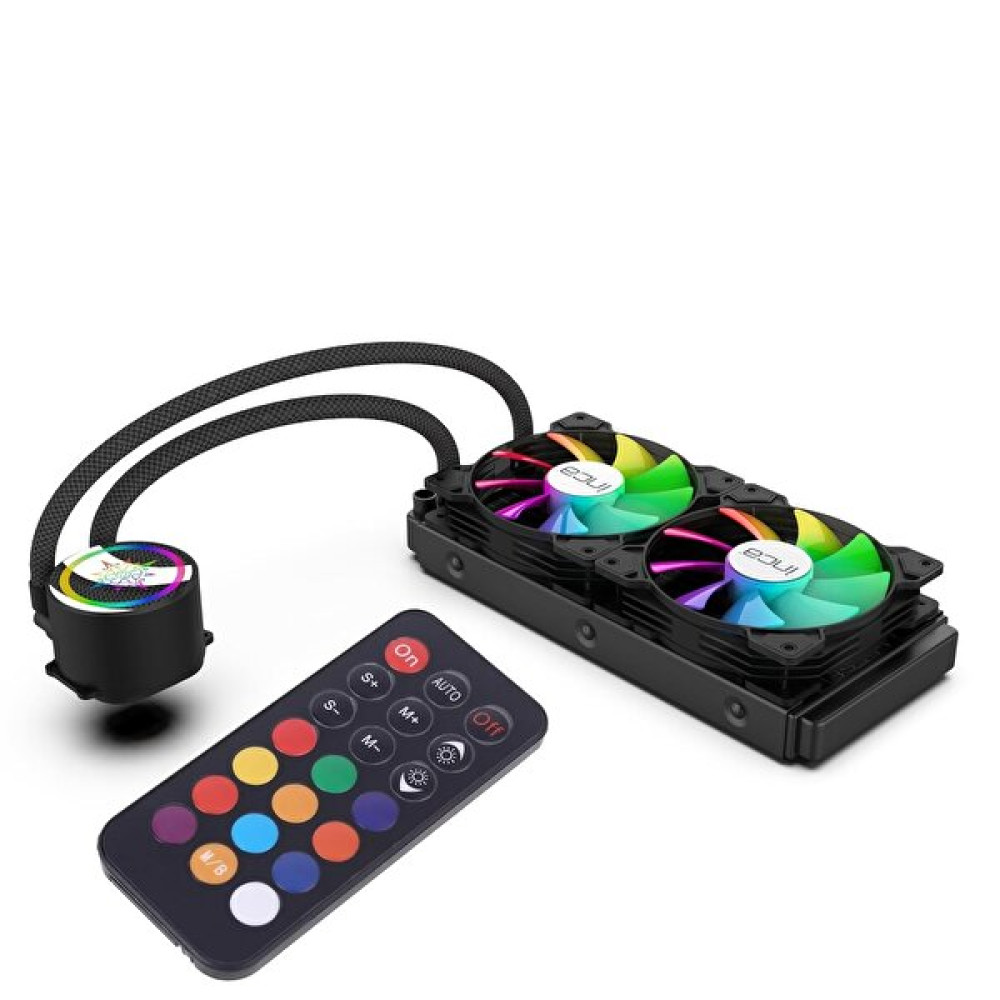 Inca Iss-02Xn Intel/AMD 2x120MM Argb Led Fanlı AM5 Control Remote CPU Liquid Cooler Soğutucular Fiyatı