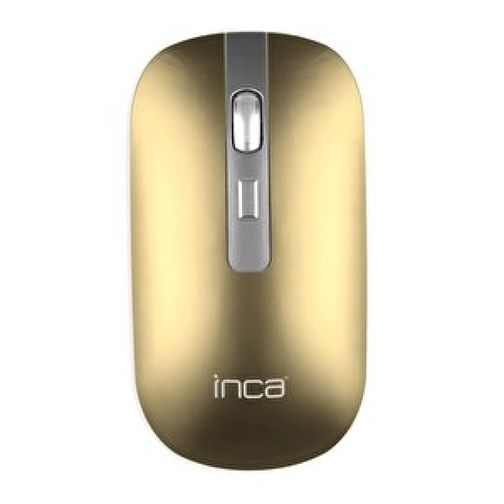 Inca Kablosuz Bluetooth  ve  Wireless Gold Mouse Rechargeable Special Gold Metallic Silent Mouse Iwm-531rs Klavye - Mouse Fiyatı