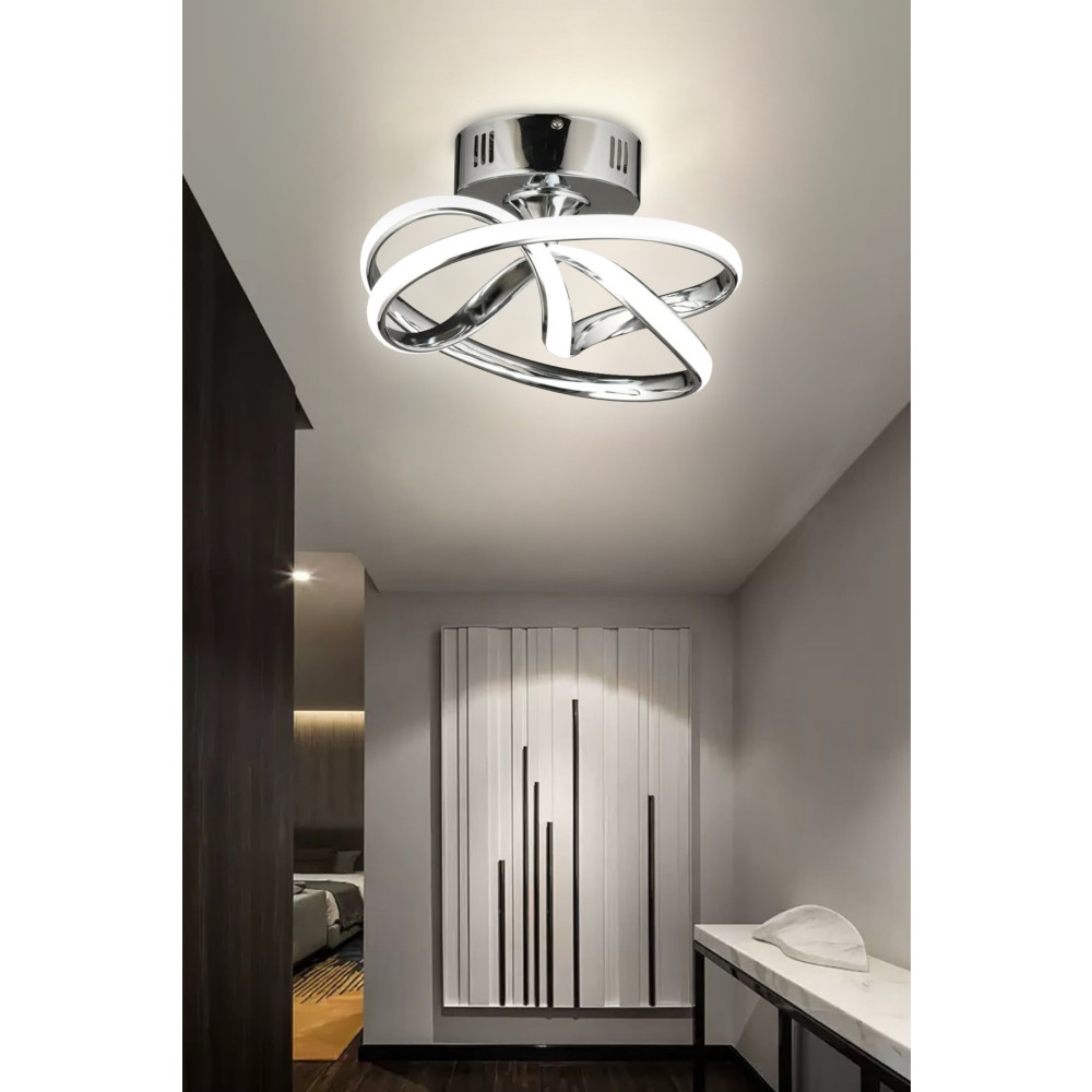 İNCE KRİSTAL MODERN DÜĞÜM MODEL PLAFONYER LED AVİZE Avize Fiyatı