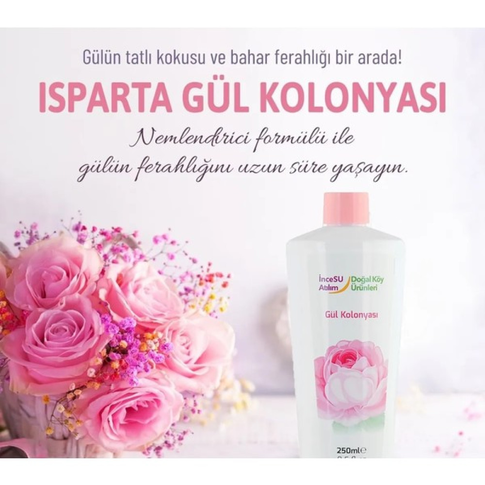 İncesu Atılım Isparta Incesu Gül Kolonya 250 ml Kolonya & Gülsuyu Fiyatı