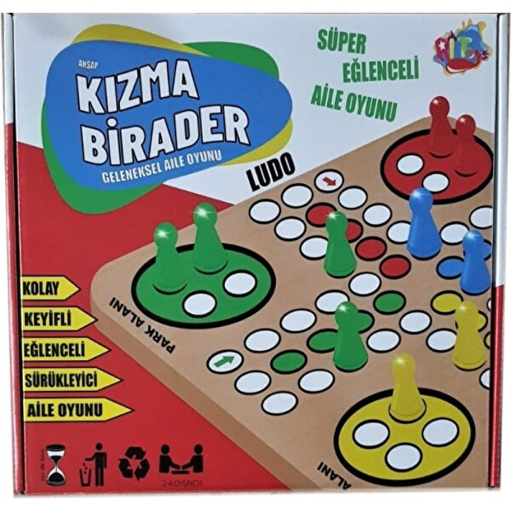 İnci Paketi Ahşap Kızma Birader Ludo Oyun Takımları Fiyatı
