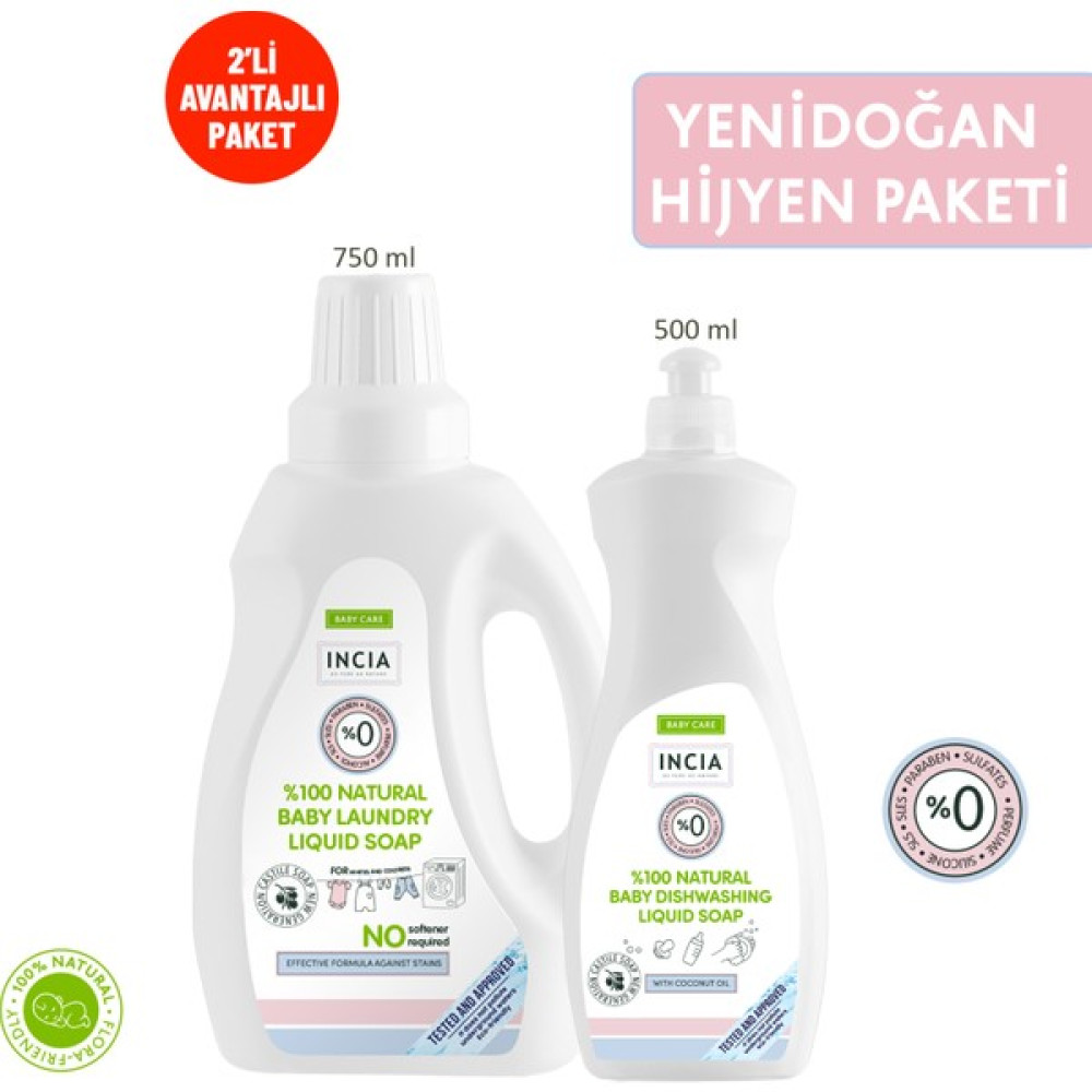 Incıa %100 Doğal Yenidoğan Hijyen Seti Bebek Bakım Seti Fiyatı