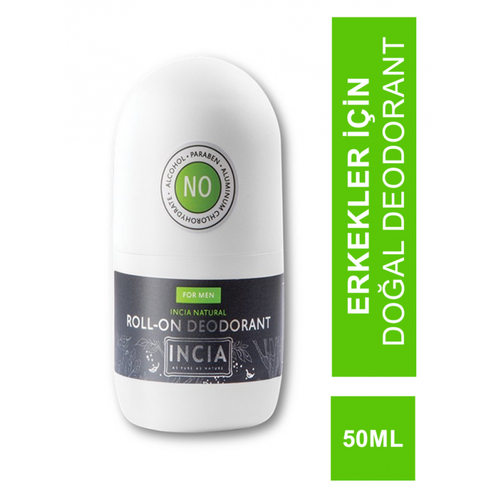 Incia Roll On Deodorant For Men 50 Ml Erkekler Icin Dogal Deodorant Parfümler Fiyatı