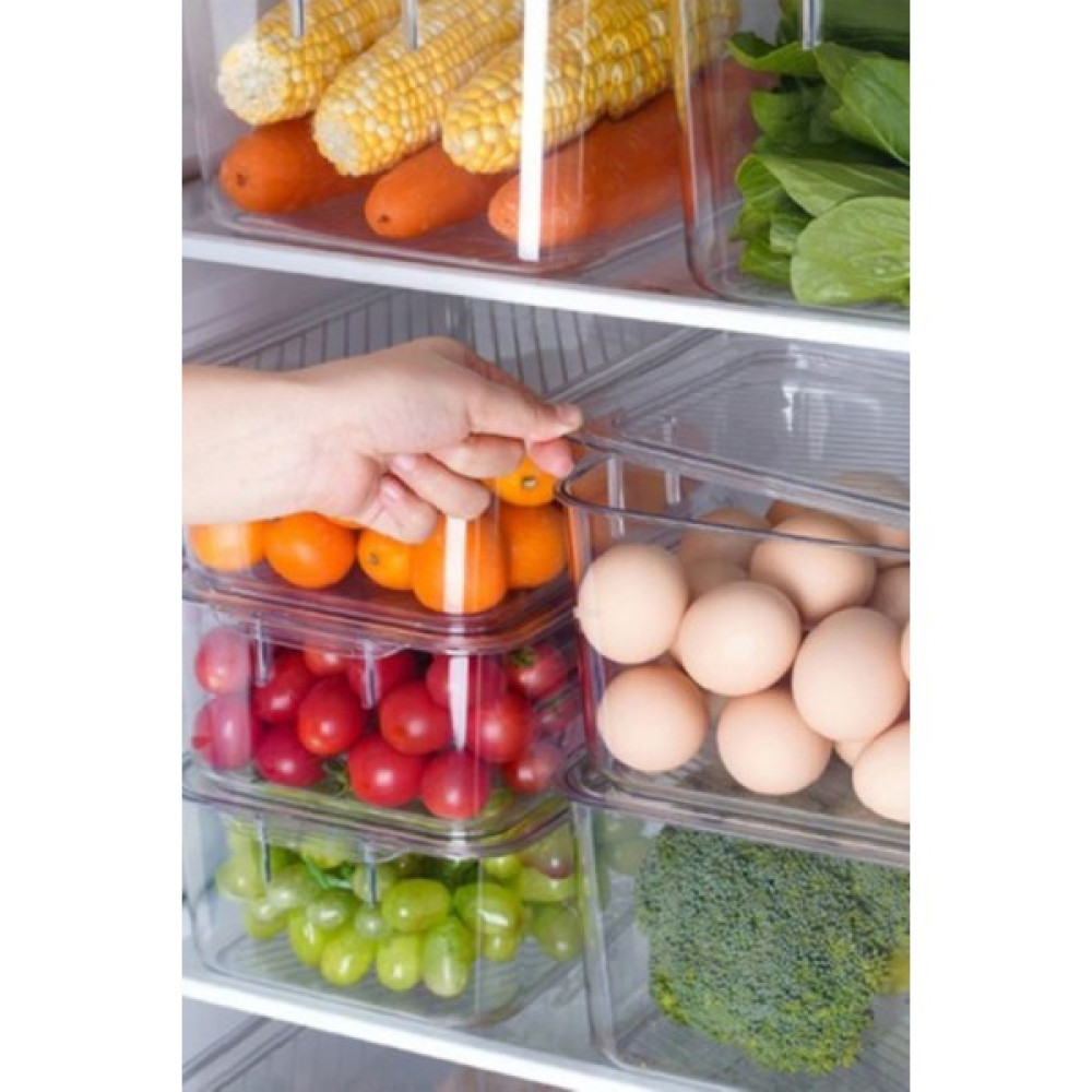 İncili Home Kapaklı Mini Buzdolabı & Dolap İçi Düzenleyici Organizer 3 Adet Saklama Kapları Fiyatı
