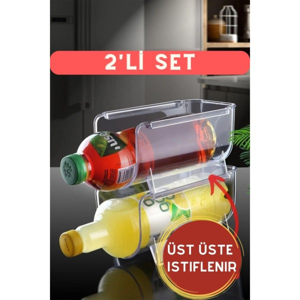 İncili Home Kat Kat Istiflenebilir Clear Şişe Organizeri 2 Adet Şeffaf Renk Dolap Için Düzenleyici Saklama Kapları Fiyatı