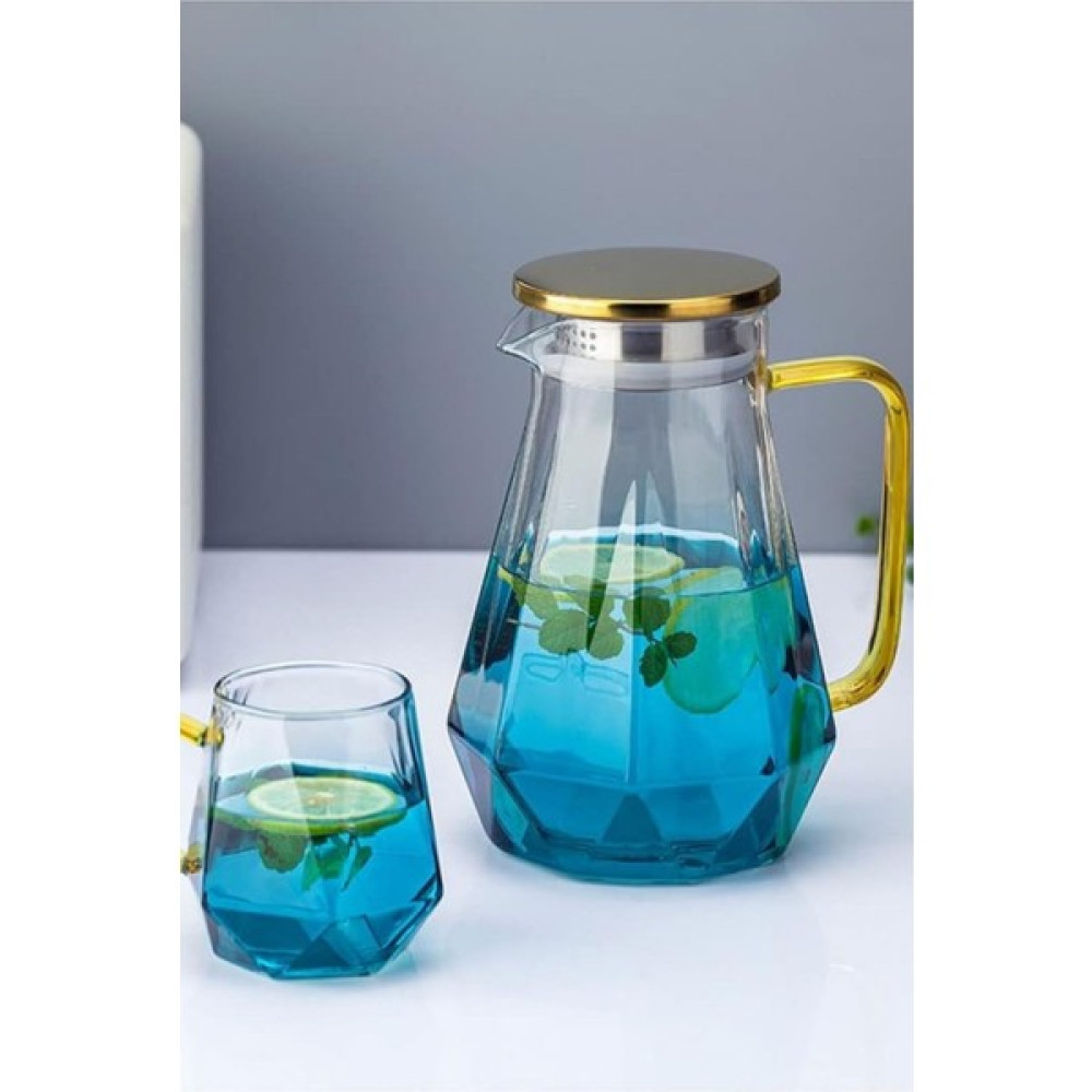 İncili Home Paris Lüks Borosiikat Cam Sürahi ve 2'li Bardak Seti 1600 ml - 1,6 L Sürahi Fiyatı