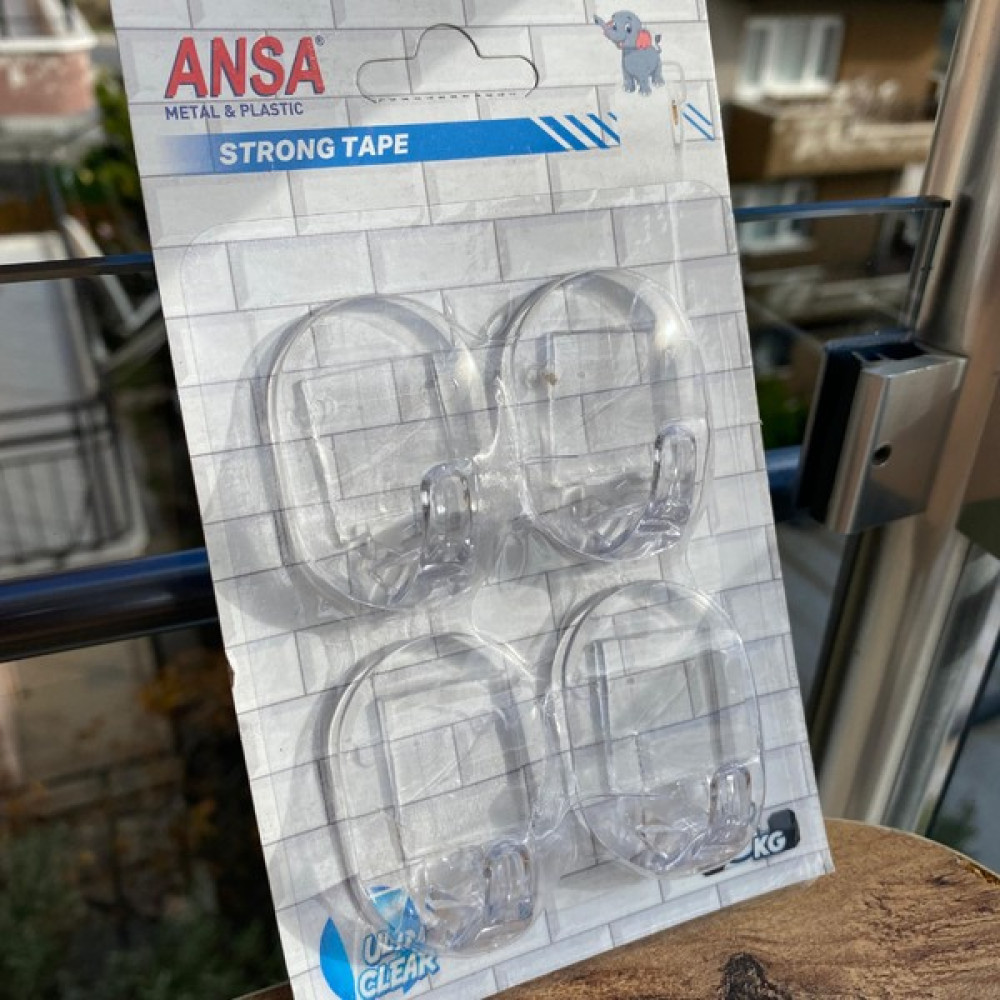 İncirop Şeffaf Oval 4'lü Yapışkanlı Çok Amaçlı Askı Eşya Saklama / Düzenleme Fiyatı