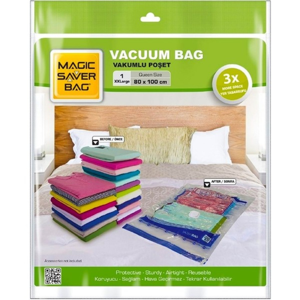 Incirop Vakumlu Hurç Poşet Magic Saver Bag 80 x 100 cm Xxlarge Hurç Fiyatı