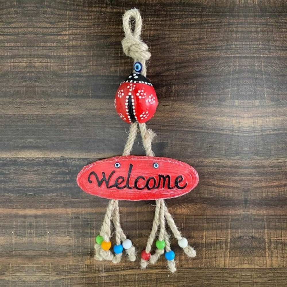 İncirop Welcome Uğur Böceği Duvar Süsü, Kapı Süsü Ev & Dekorasyon Aksesuarları Fiyatı