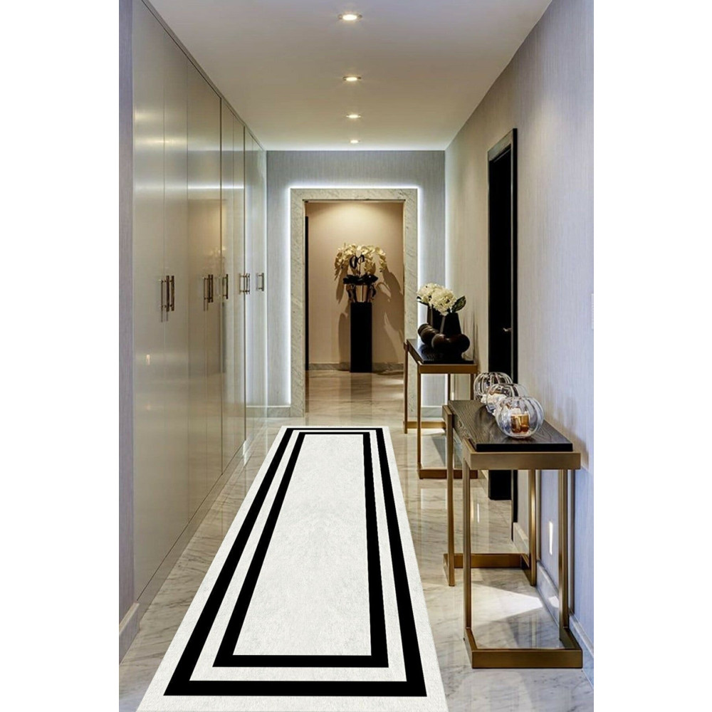 İNCİTEKS Modern Yeni Sezon Kaymaz Tabanlı Dijital Yıkanabilir Yolluk Ve Salon Halısı 120 x 400 Beden Yolluk Fiyatı