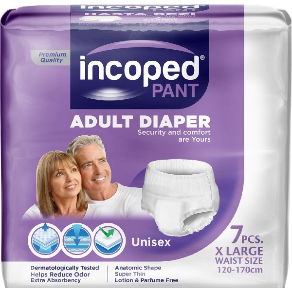 Incoped Pant Emici Külot Xlarge 7 Adet Hasta Bezleri ve Temizliği Fiyatı