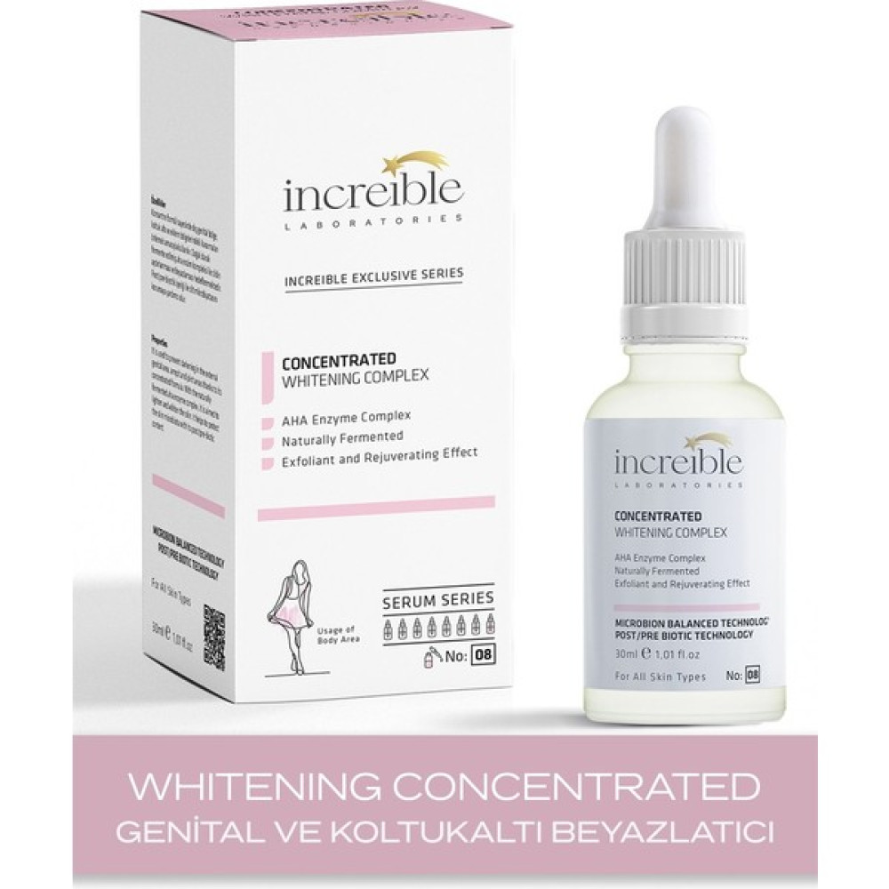 İncreible Bölgesel Renk Dengeleyici Beyazlatıcı Serum %2 Alpha Arbutin Içerikli Cilt Serumu Anti-Aging / Yaşlanma Karşıtı Fiyatı