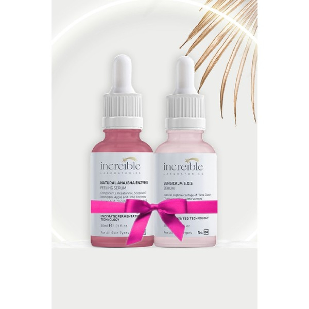 İncreible Daha Canlı ve Taze Cilt Serum Seti Aha / Bha Peeling ve Hassasiyet Giderici Serum Cilt ve Yüz Bakımı Fiyatı