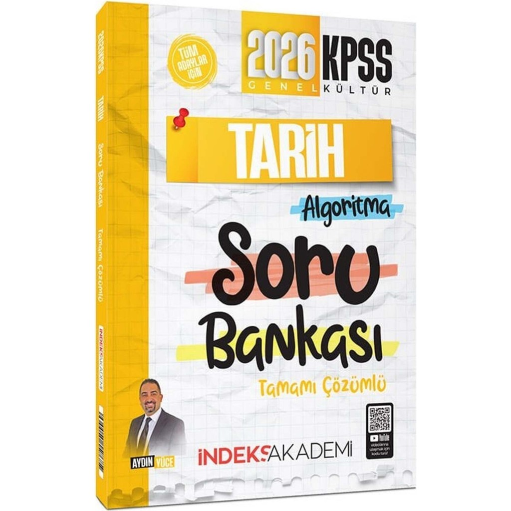 Indeks Akademi 2026 Kpss Tarih Algoritma Soru Bankası Çözümlü - Aydın Yüce Indeks Akademi Yayıncılık Diğer Fiyatı