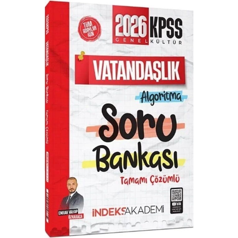 İndeks Akademi 2026 KPSS Vatandaşlık Algoritma Soru Bankası Indeks Akademi Diğer Fiyatı