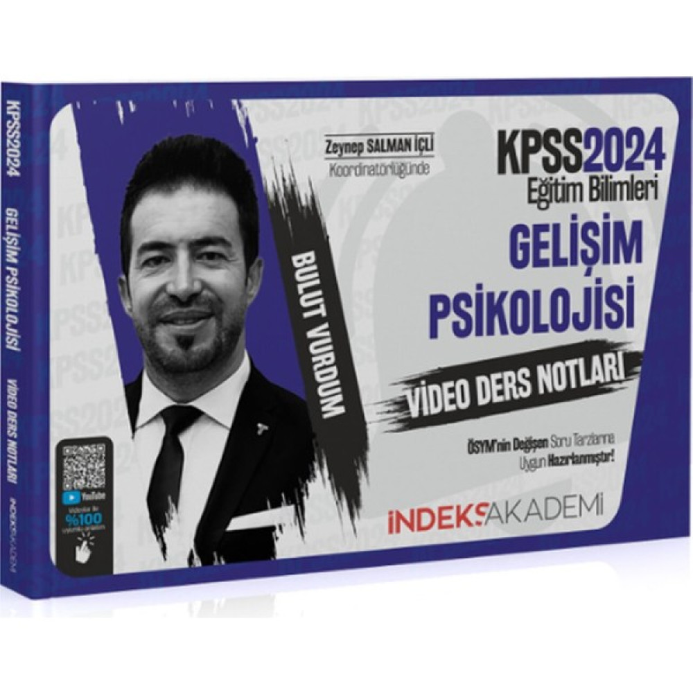 İndeks Akademi Yayıncılık 2024 KPSS Eğitim Bilimleri Gelişim Psikolojisi Video Ders Notları KPSS Fiyatı