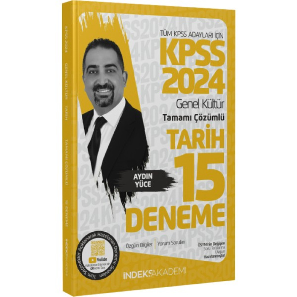 İndeks Akademi Yayıncılık 2024 KPSS Tarih 15 Deneme Çözümlü Kaynak Kitapları Fiyatı
