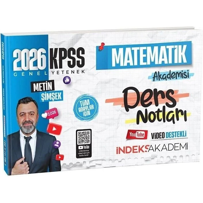 İndeks Akademi Yayıncılık Indeks Akademi Yayıncılık KPSS Matematik Akademisi Video Ders Notları - Metin Şimşek 2026 Sınav İçin Diğer Fiyatı