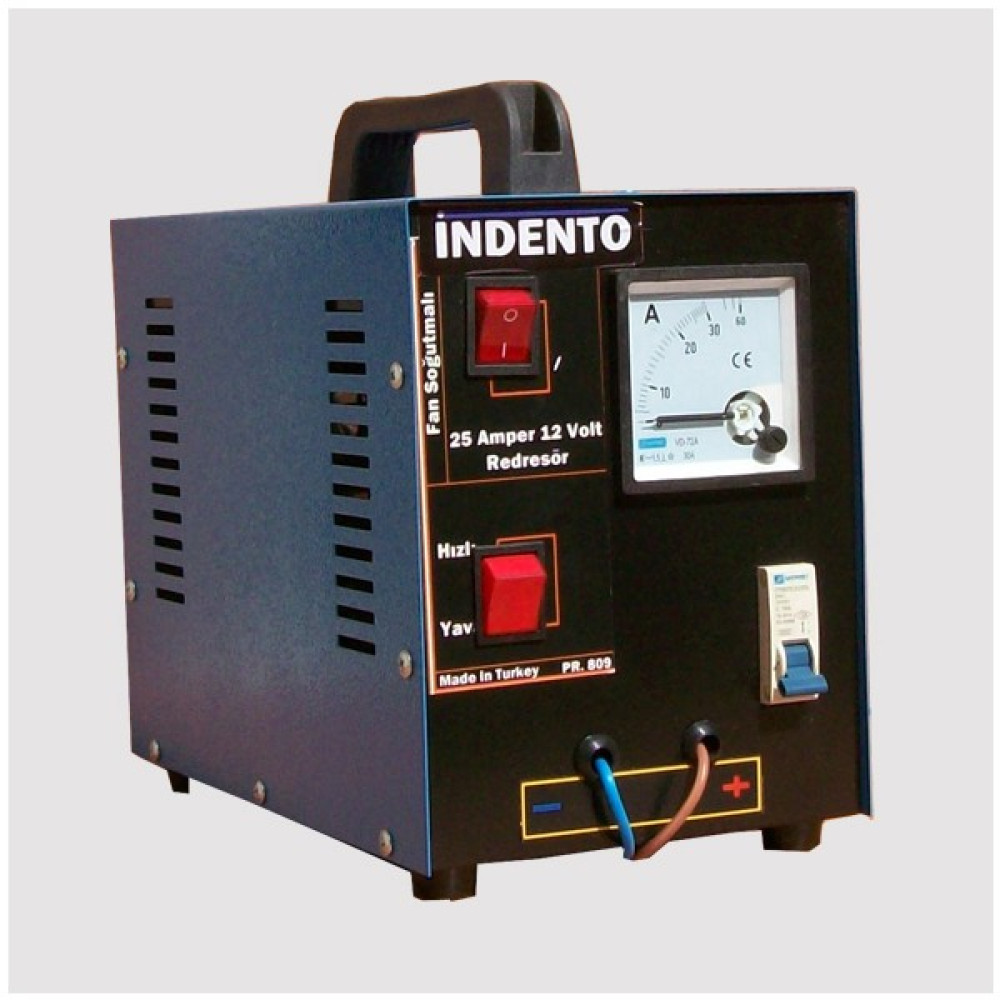 Indento Akü Şarj Cihazı 12 Volt 25 Amper Akü Şarj Edici Fiyatı