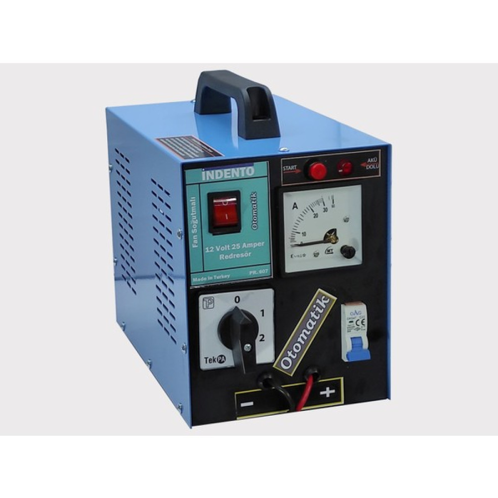 Indento Otomatik Akü Şarj Cihazı (Redresör) 12 Volt 25 Amper Akü Şarj Edici Fiyatı