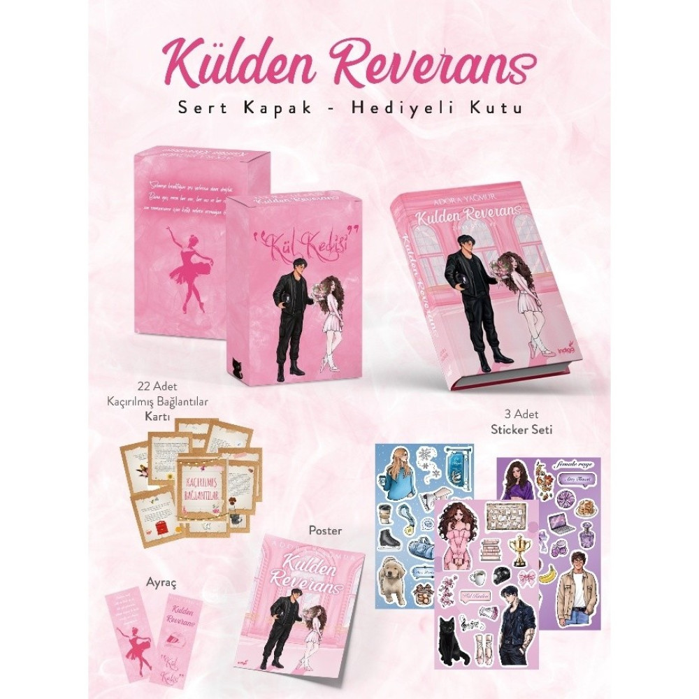 İndigo Kitap Külden Reverans Ciltli - Adora Yağmur Yazarından 432 Sayfa Hediye Kutulu Eser Aşk Roman ve Öyküleri Fiyatı