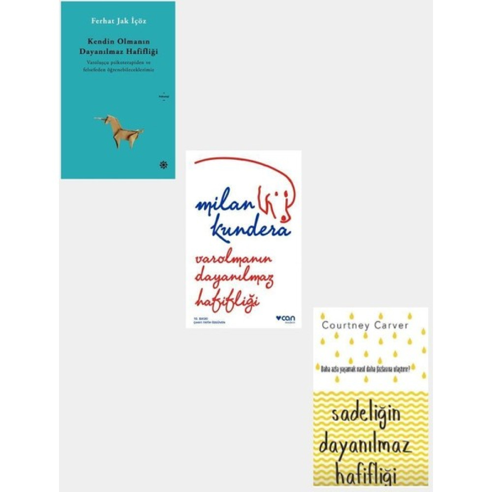 İndigo Kitap Sadeliğin Kendin Olmanın Varolmanın Dayanılmaz Hafifliği 3 Kitap Zihinsel Gelişim Kitapları Fiyatı