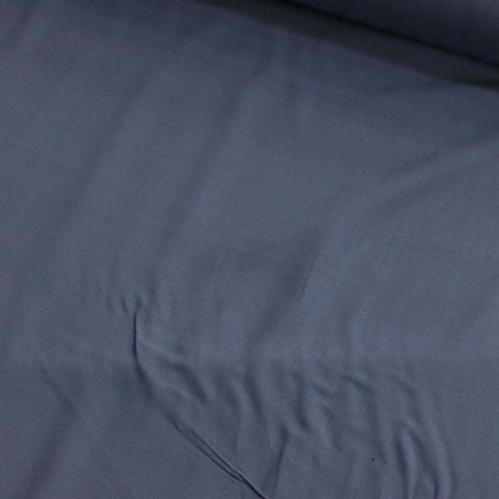Indigo Mavi Çift En Viskon Kumaş - 150 cm - 1 m - İndigo Mavi Kumaşlar Fiyatı