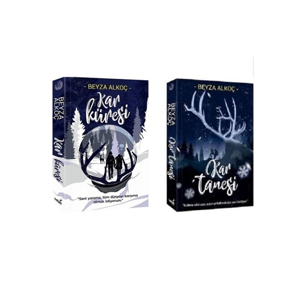 İndigo Yayınları Kar Tanesi + Kar Küresi Beyza Alkoç Set 2 Roman Karton Kapak Roman Fiyatı